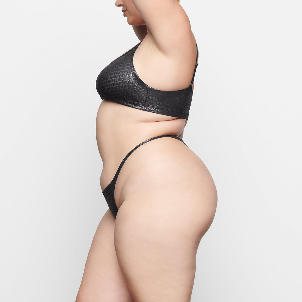 Lanières Skims LOGO MESH FOIL SKIMPY Noir | 860ZSPYUX