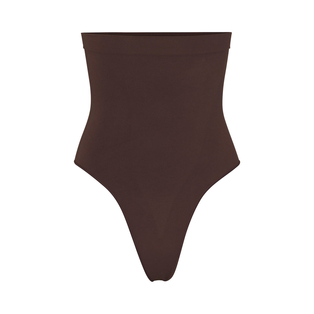 Lanières Skims SCULPTING HIGH WAIST Chocolat | 571ZAOHXB