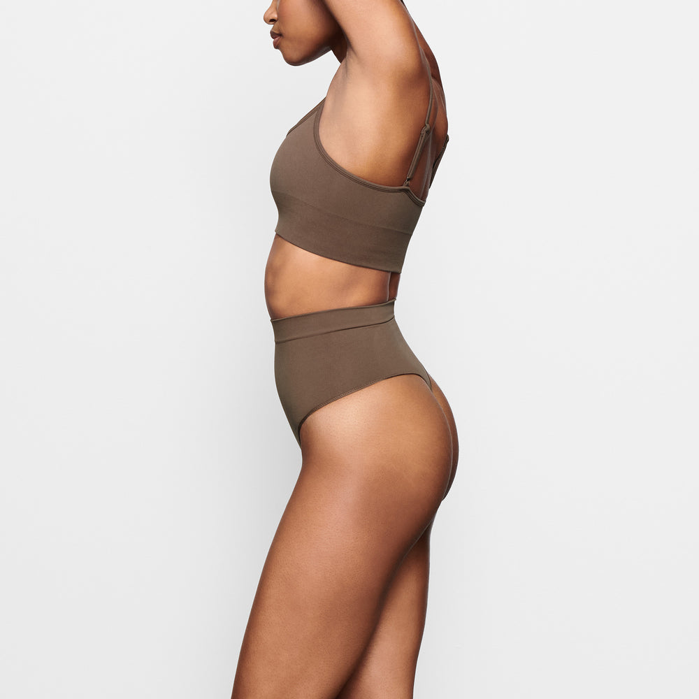 Lanières Skims SCULPTING MID WAIST Abricot | 743KFURYC