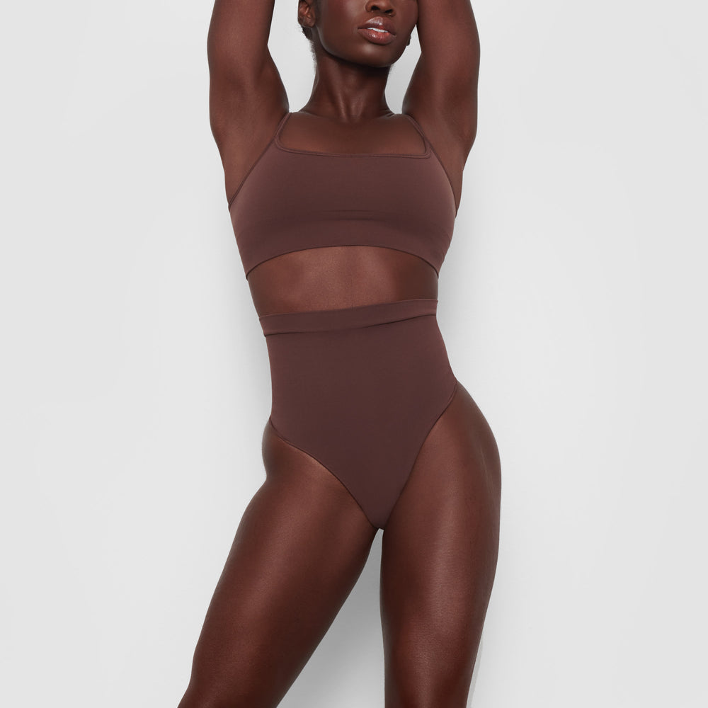 Lanières Skims SCULPTING MID WAIST Chocolat | 465OVRAQL