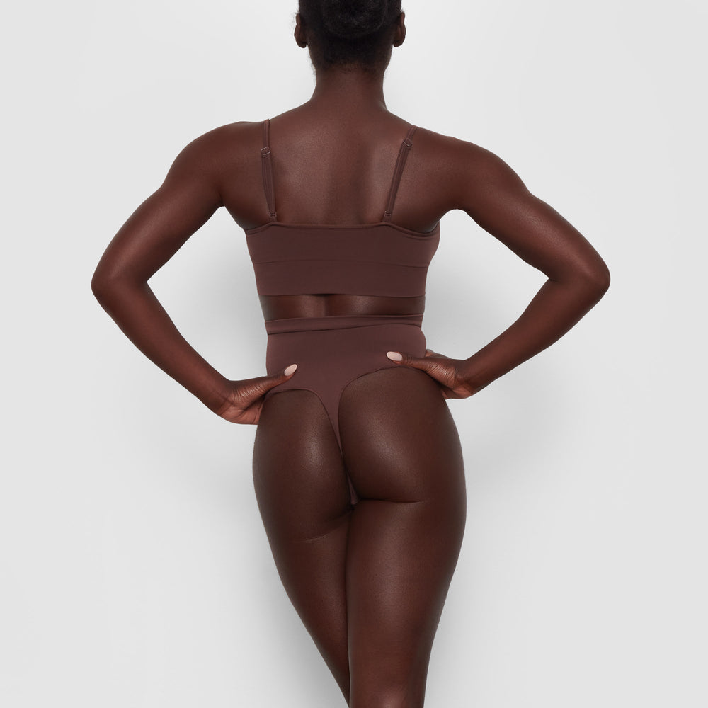 Lanières Skims SCULPTING MID WAIST Chocolat | 465OVRAQL
