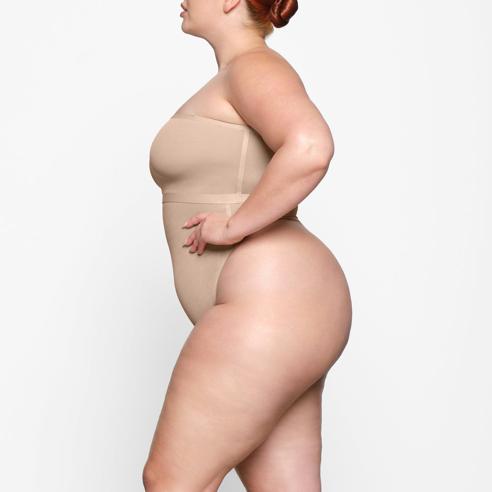 Lanières Skims SHEER SCULPT HIGH WAIST Beige | 812DSLCFE