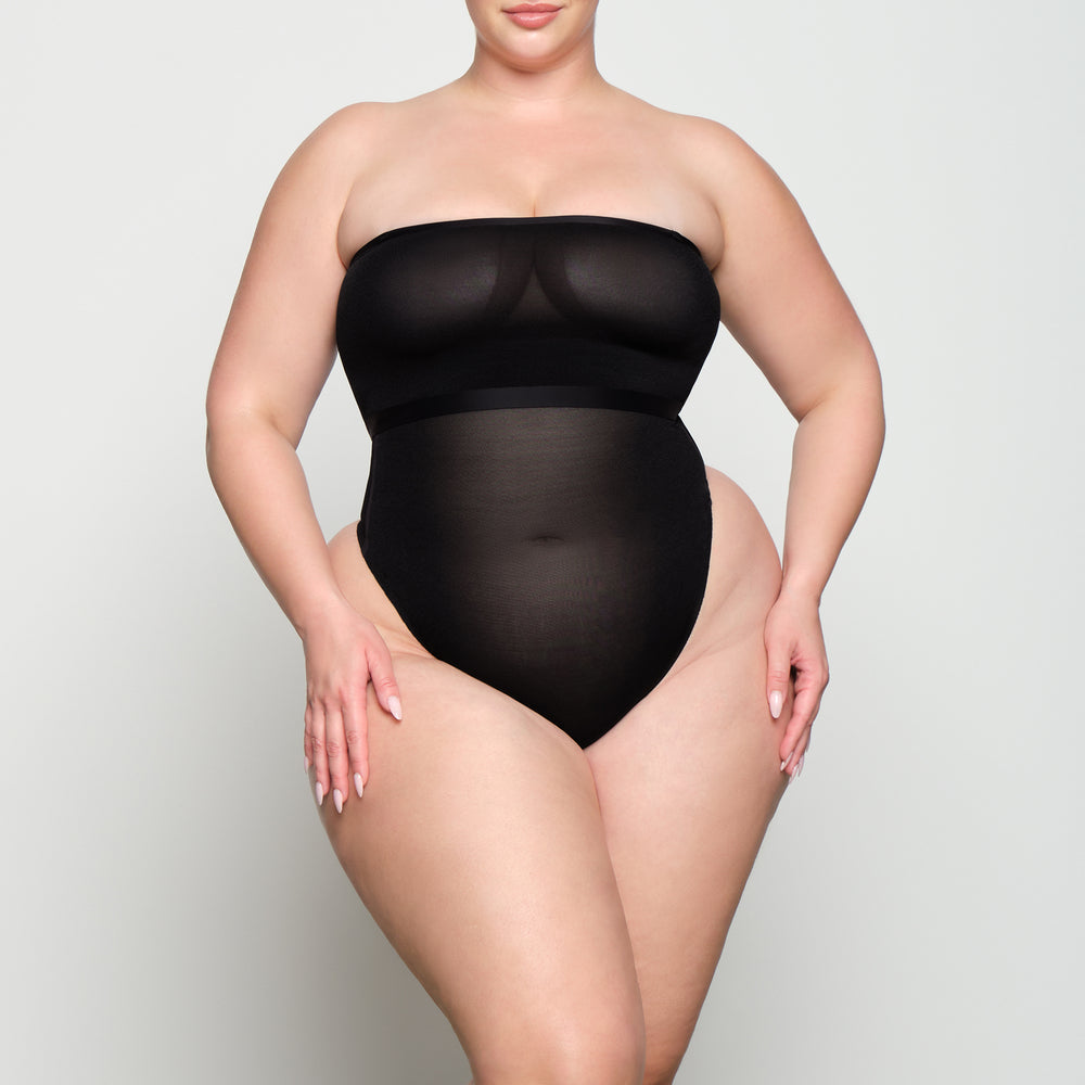 Lanières Skims SHEER SCULPT HIGH WAIST Noir | 632SZPMQX