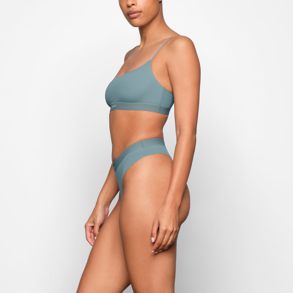 Lanières Skims SMOOTH RIB Bleu | 098PQNMCI