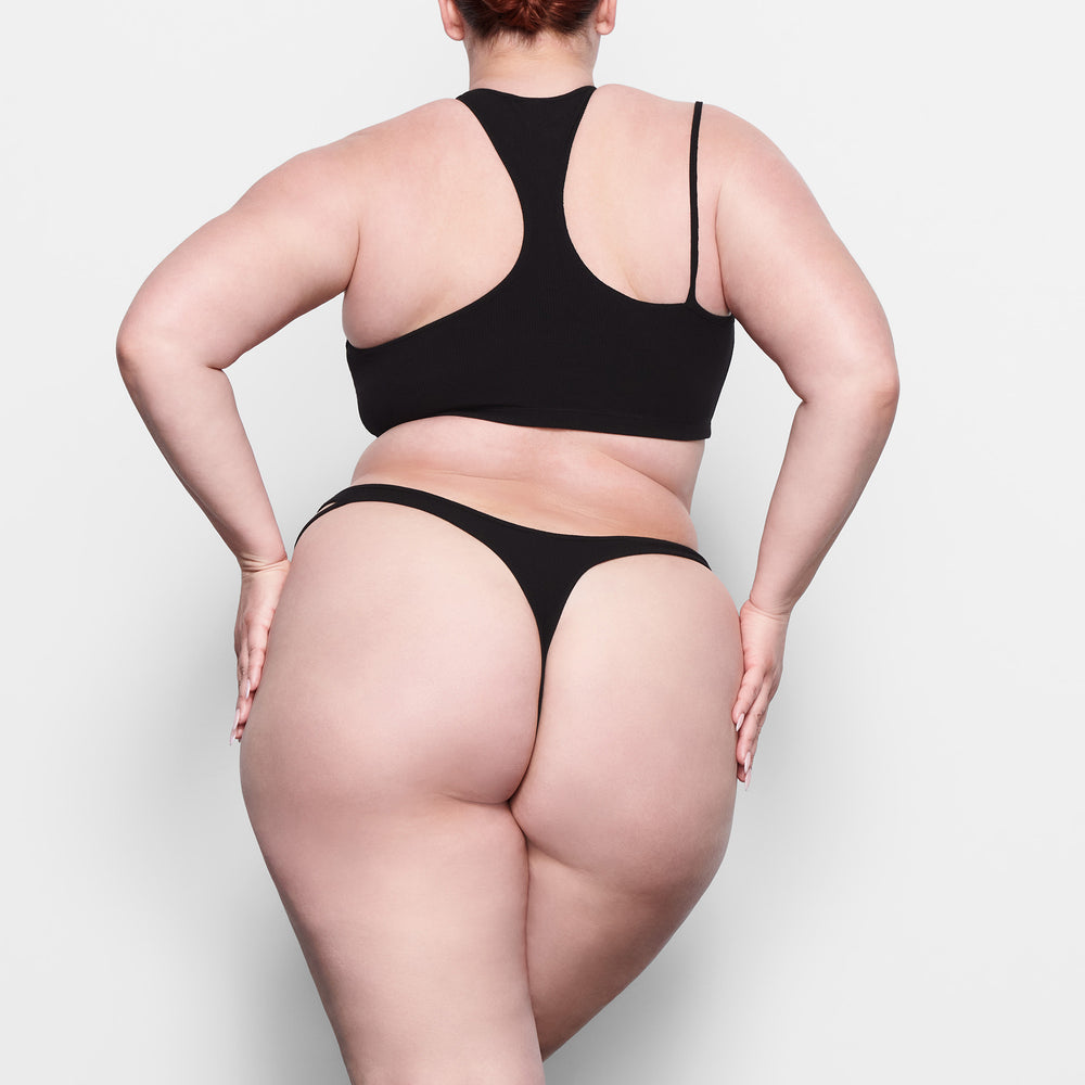 Lanières Skims SOFT LOUNGE CUT OUT Noir | 963YDRJKU