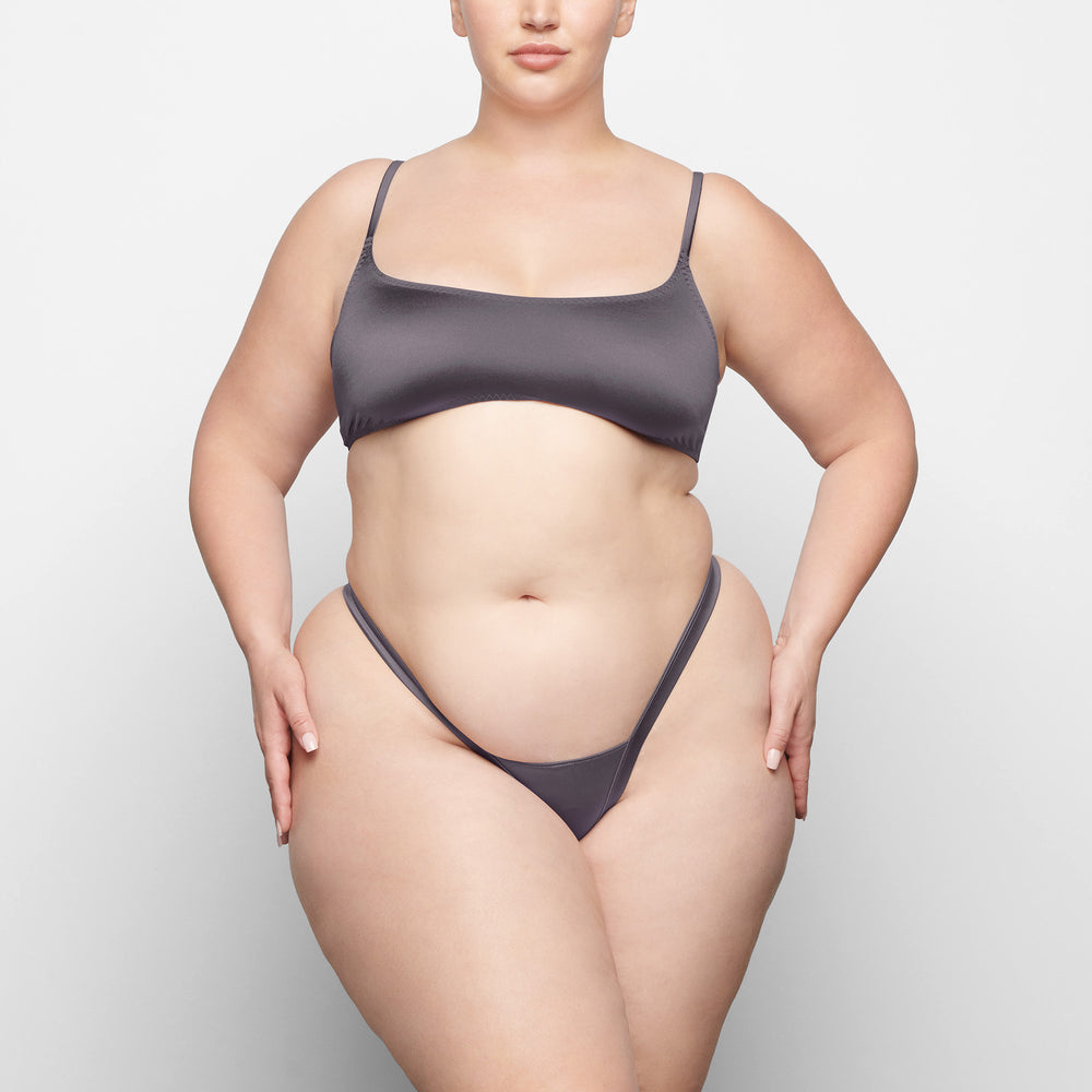 Lanières Skims STRETCH SATIN BUTTERFLY Violette | 256UXWYVK