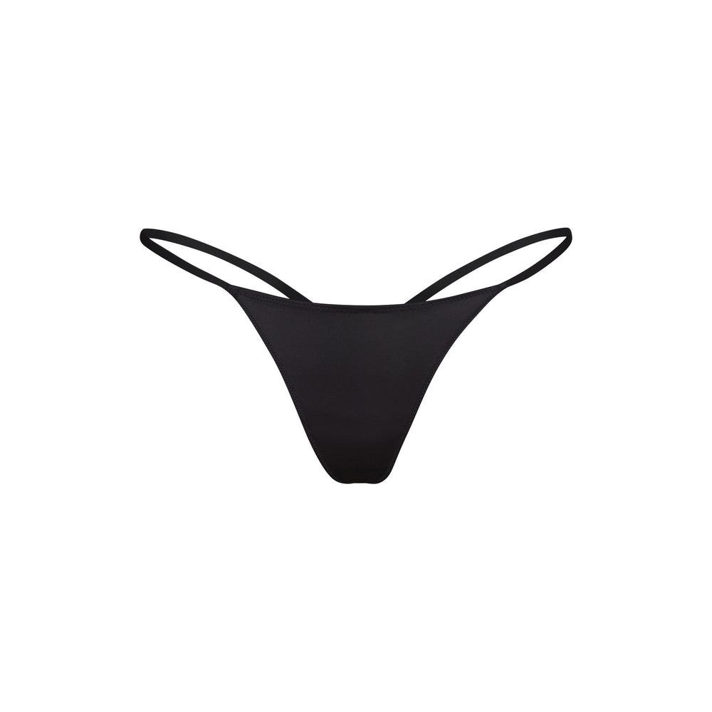 Lanières Skims STRETCH SATIN DIP Noir | 360LOERUP