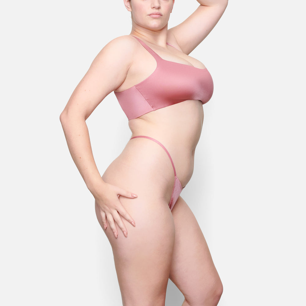 Lanières Skims STRETCH SATIN DIP Rose | 670FYBMDV