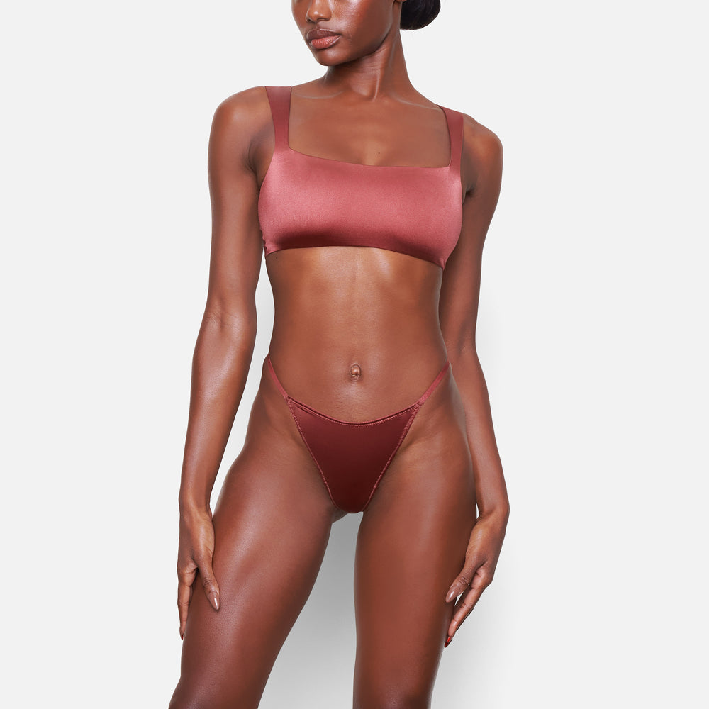Lanières Skims STRETCH SATIN DIP Rose | 674YVNJAU