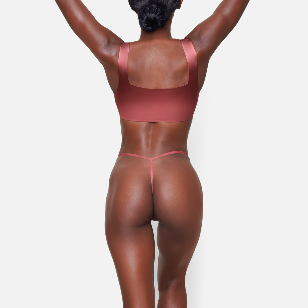 Lanières Skims STRETCH SATIN DIP Rose | 674YVNJAU
