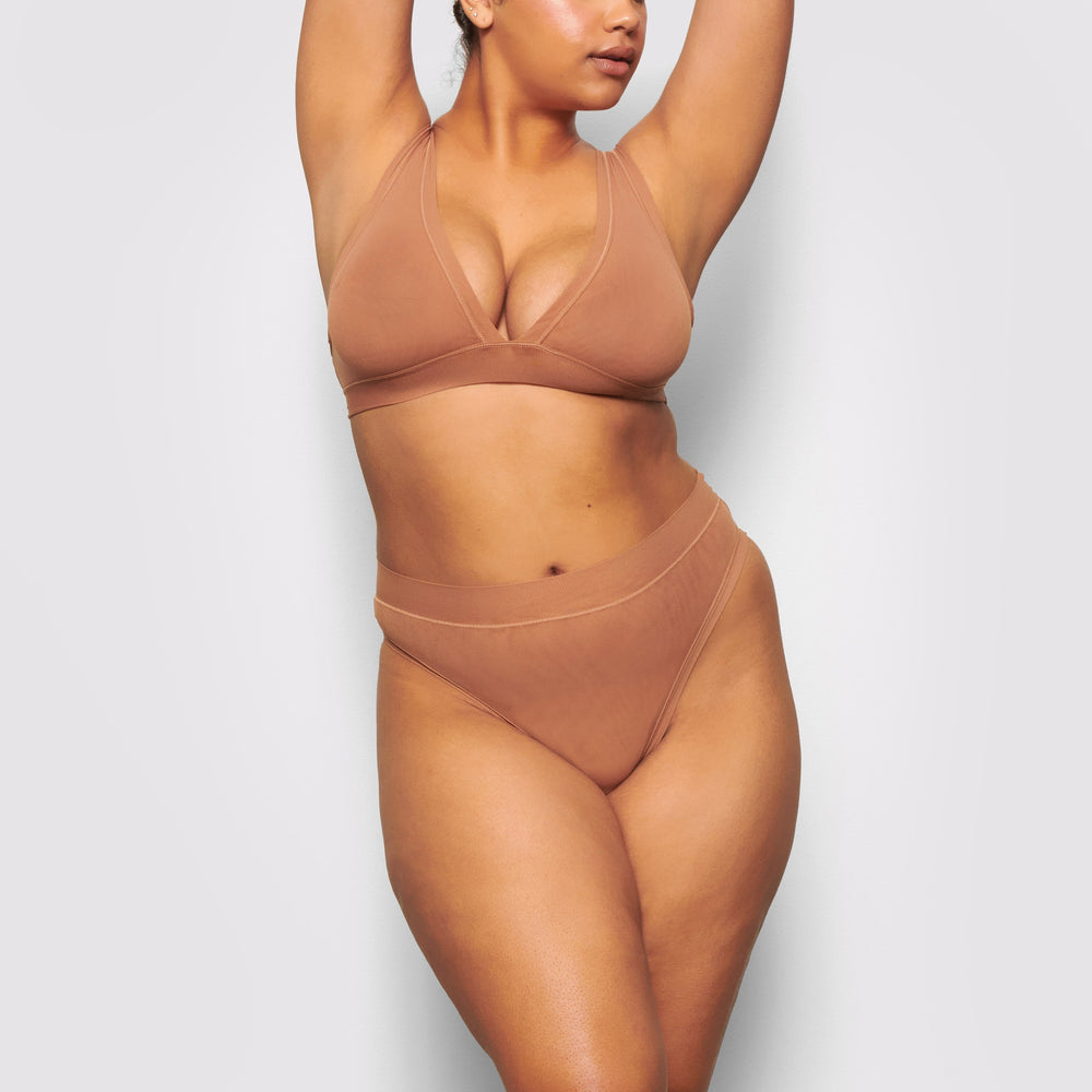 Lanières Skims SUMMER MESH MID WAIST Abricot | 462EVRONY