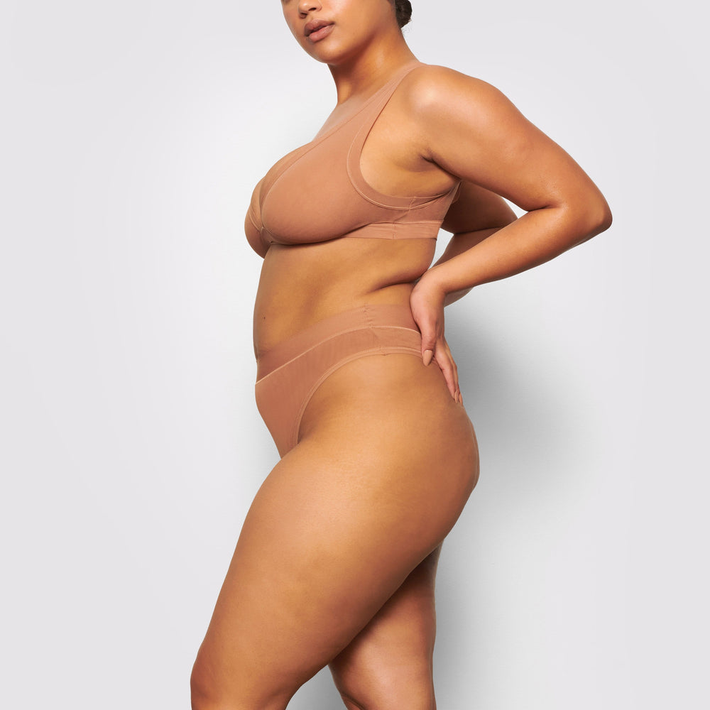 Lanières Skims SUMMER MESH MID WAIST Abricot | 462EVRONY