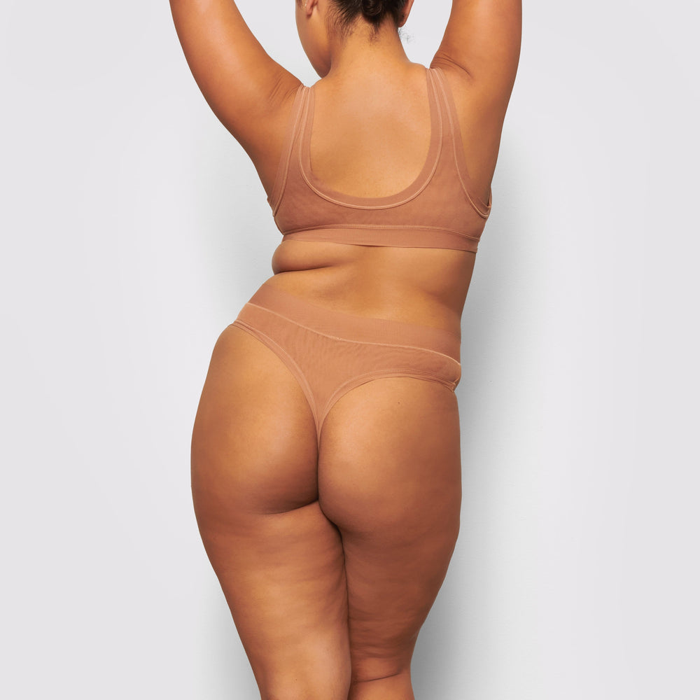 Lanières Skims SUMMER MESH MID WAIST Abricot | 462EVRONY