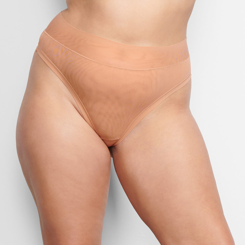 Lanières Skims SUMMER MESH MID WAIST Beige | 493NSUQBC