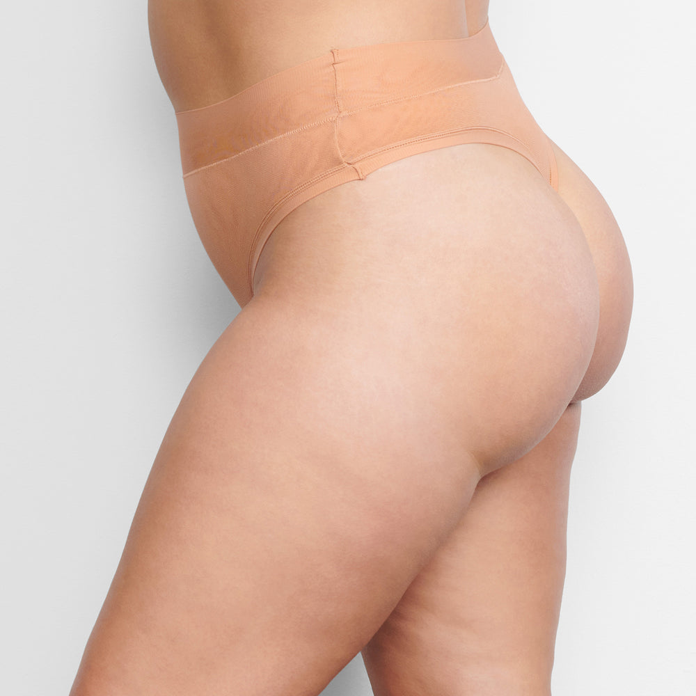 Lanières Skims SUMMER MESH MID WAIST Beige | 493NSUQBC
