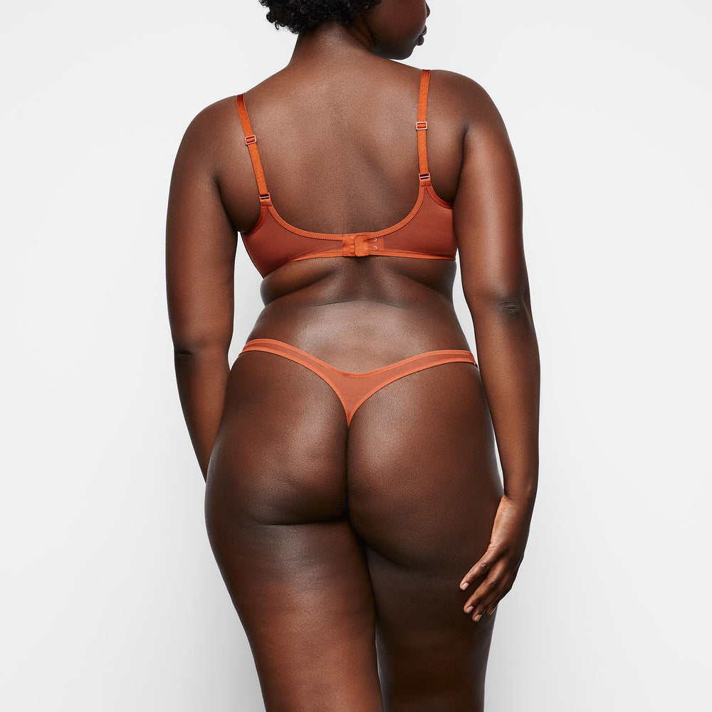 Lanières Skims ULTRA FINE MESH MICRO DIPPED Marron | 123TIDPKQ