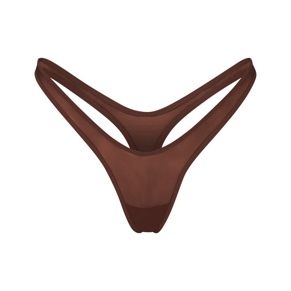 Lanières Skims ULTRA FINE MESH MICRO DIPPED Chocolat | 304LJXGSA