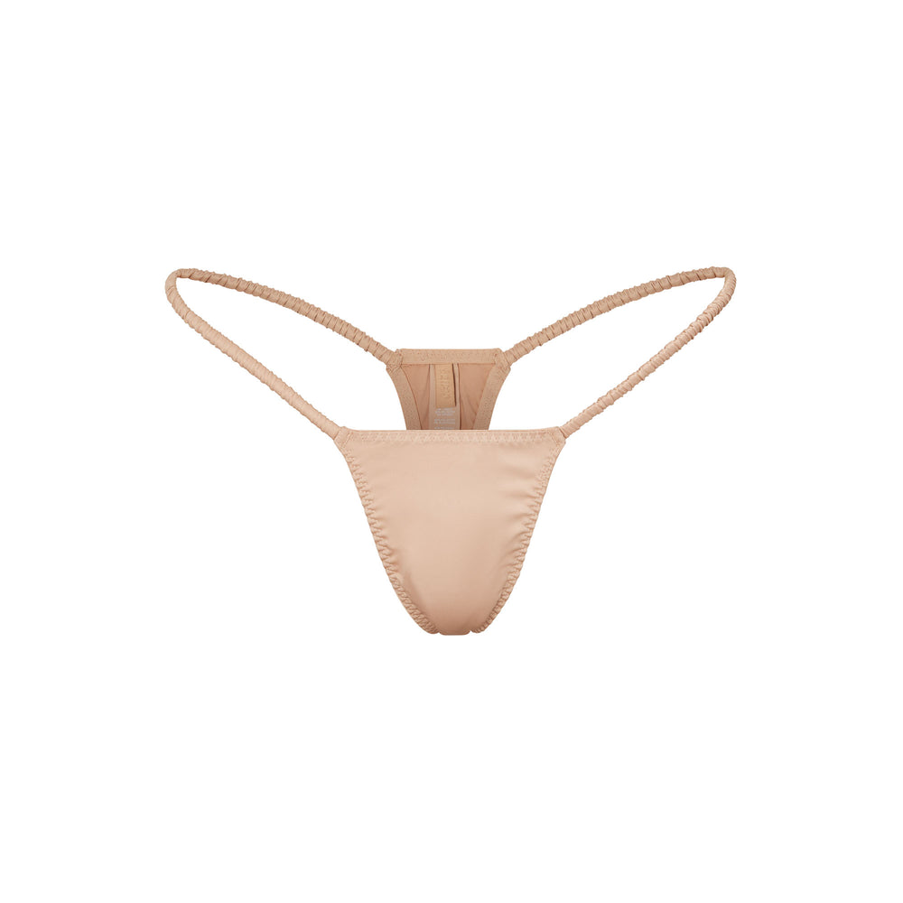Lanières Skims WOVEN SHINE SCRUNCHIE STRING Rose | 649WROTFZ