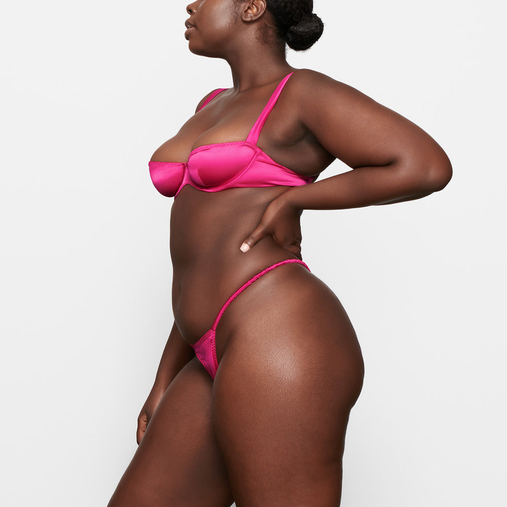 Lanières Skims WOVEN SHINE SCRUNCHIE STRING Rose | 926MZPFGH