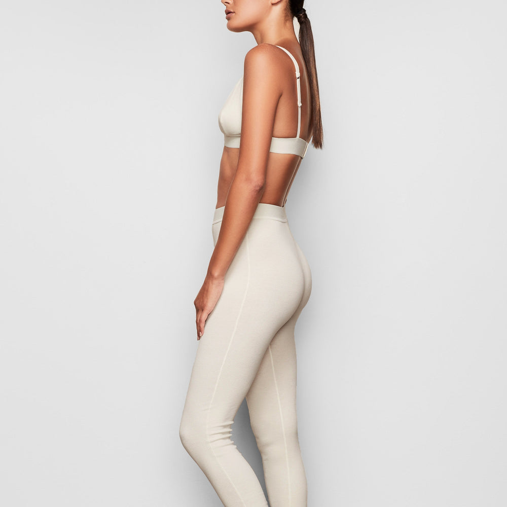 Leggings Skims COTTON RIB Blanche | 257KPDFJX