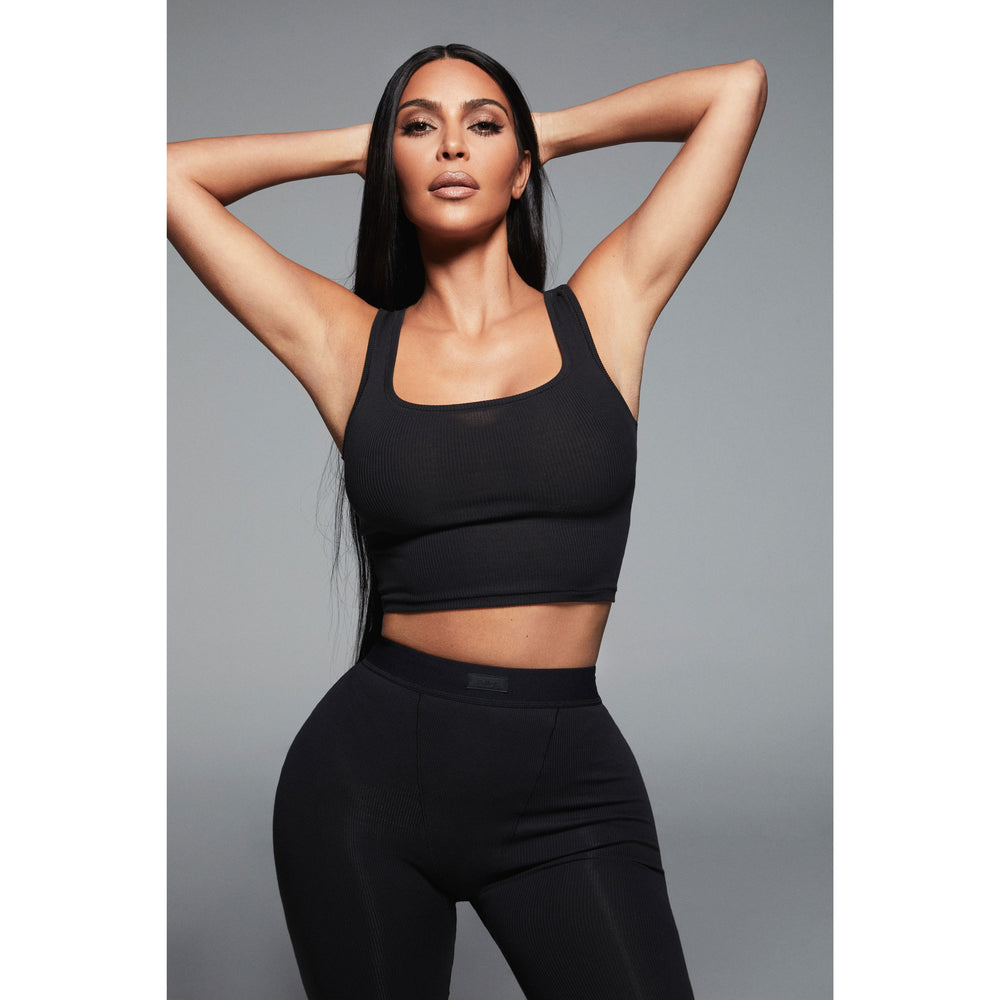 Leggings Skims COTTON RIB Blanche | 257KPDFJX