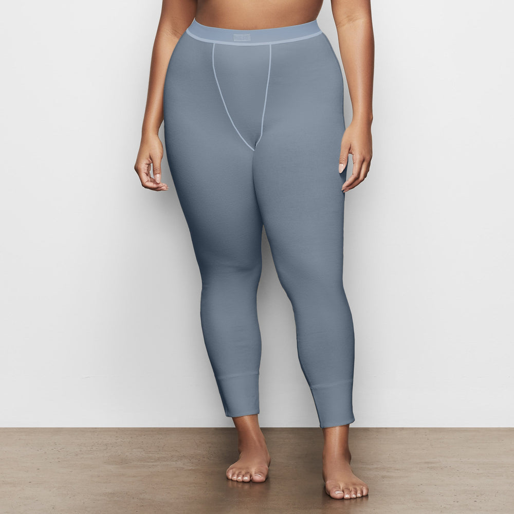 Leggings Skims COTTON RIB Bleu | 756TLJSQI