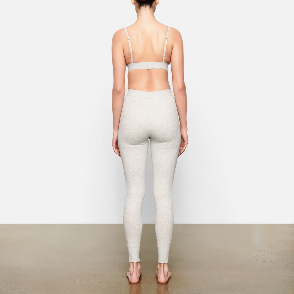 Leggings Skims COTTON RIB Grise Clair | 809ROHQZN