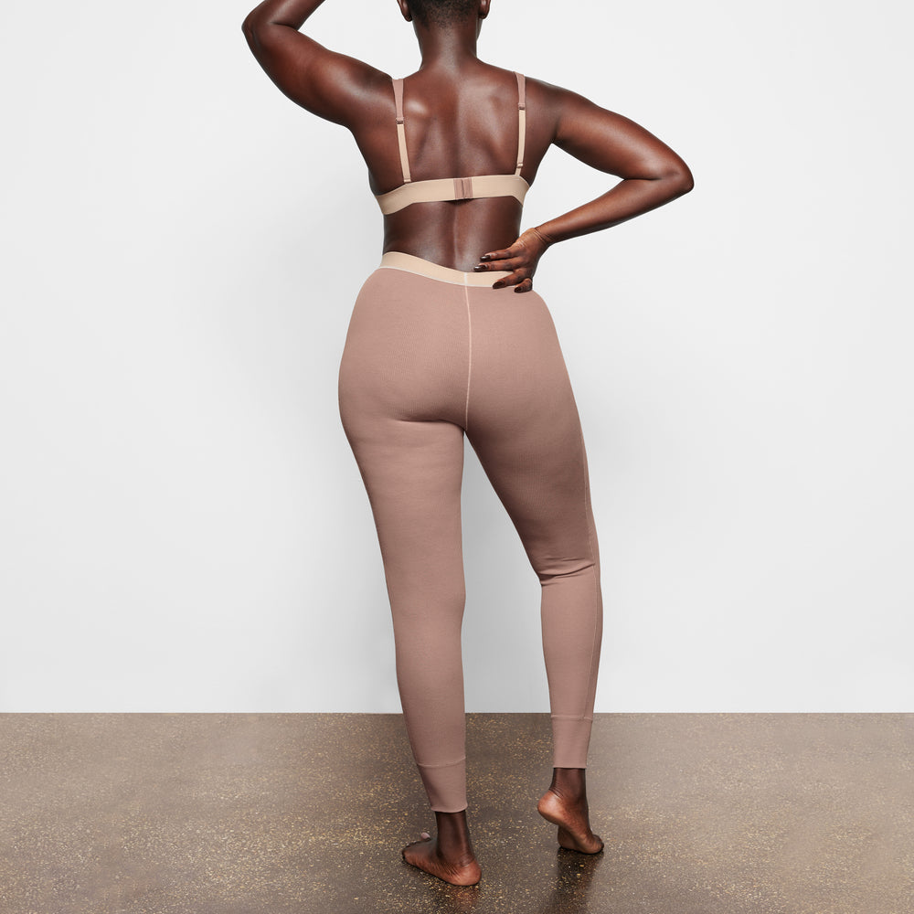 Leggings Skims COTTON RIB Marron | 518ZBGFHV