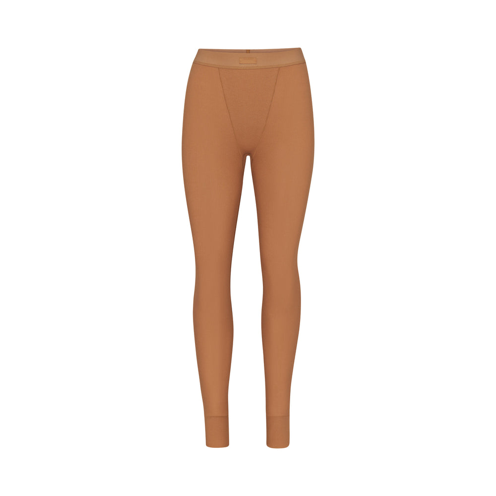 Leggings Skims COTTON RIB Marron | 976ORVFTK