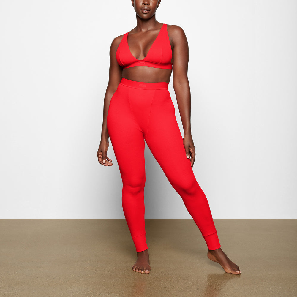 Leggings Skims COTTON RIB Rouge | 807CLMVGP