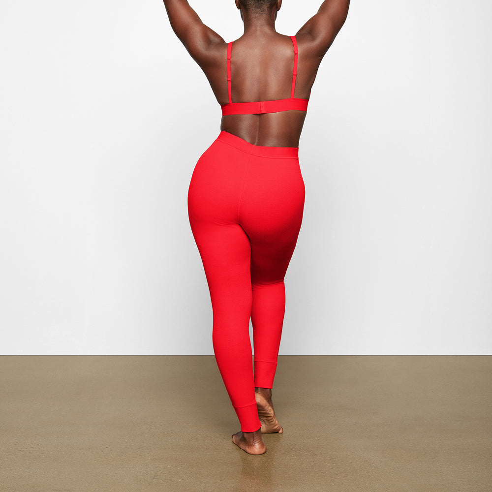 Leggings Skims COTTON RIB Rouge | 807CLMVGP