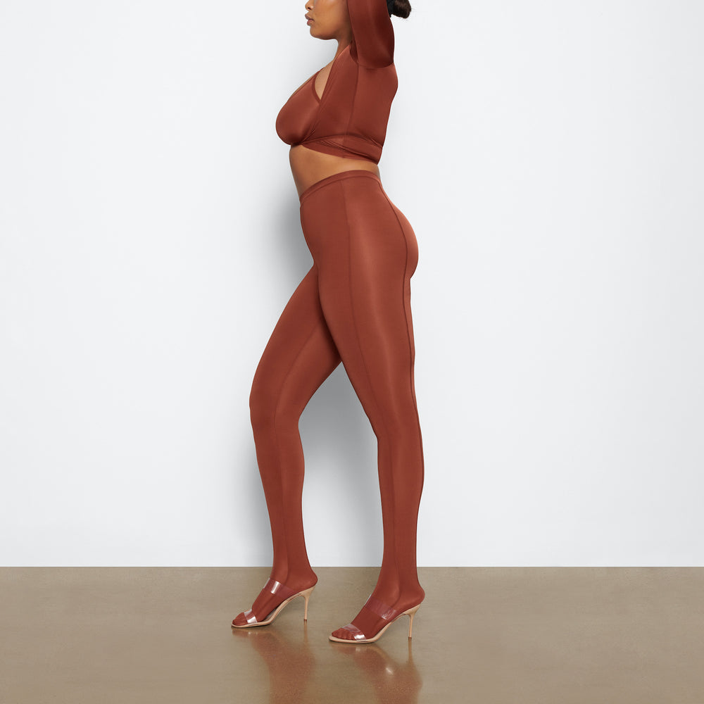 Leggings Skims JELLY SHEER FOOTED Marron | 235QBRICW