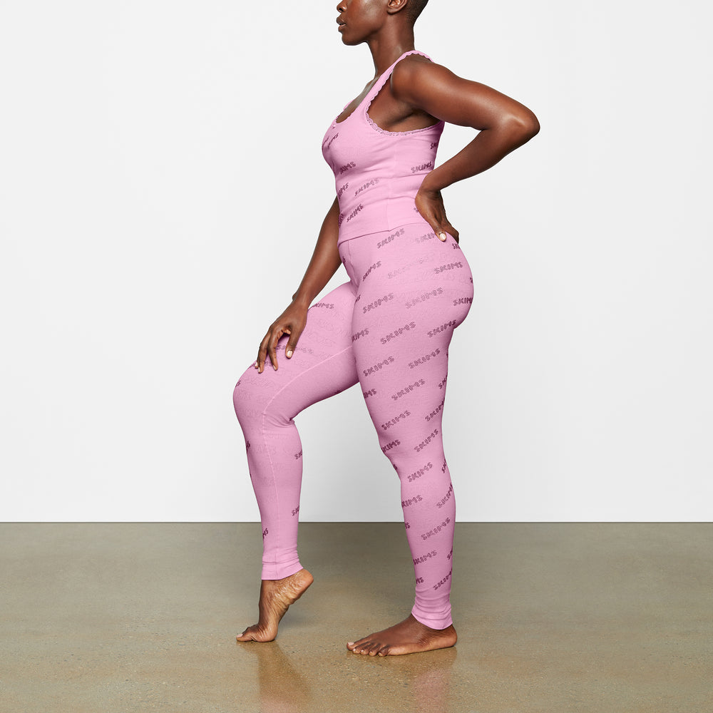 Leggings Skims RHINESTONE LOGO POINTELLE Rose | 235MKRTSV