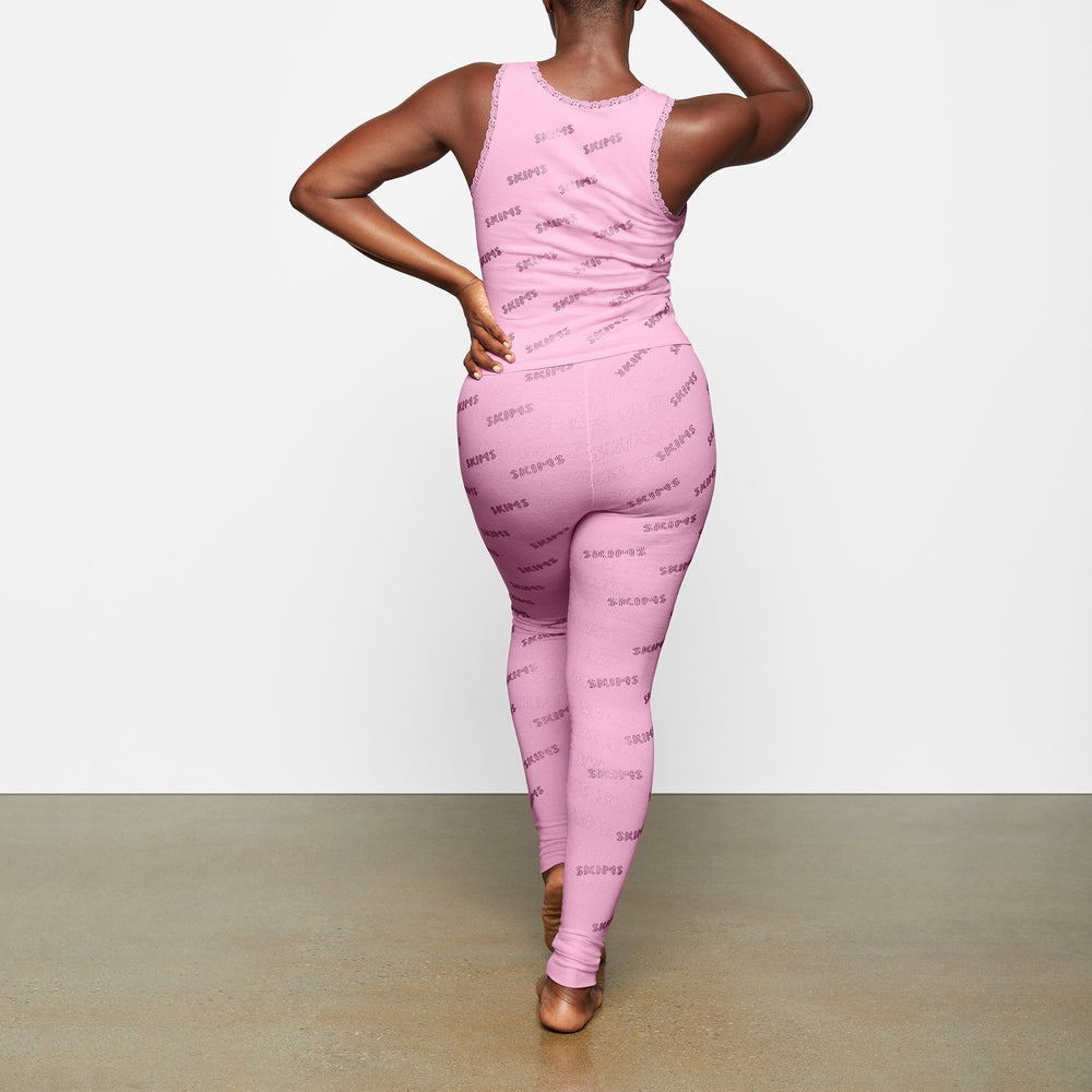 Leggings Skims RHINESTONE LOGO POINTELLE Rose | 235MKRTSV