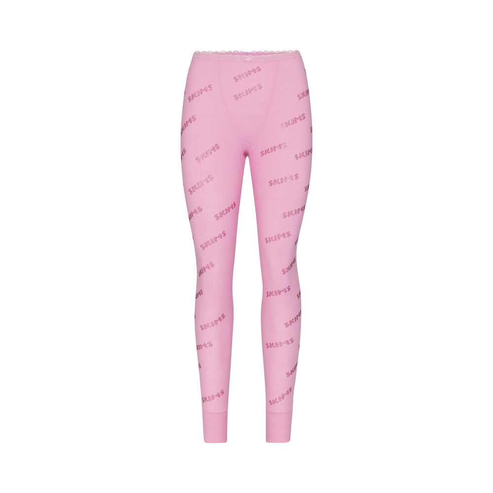 Leggings Skims RHINESTONE LOGO POINTELLE Rose | 235MKRTSV