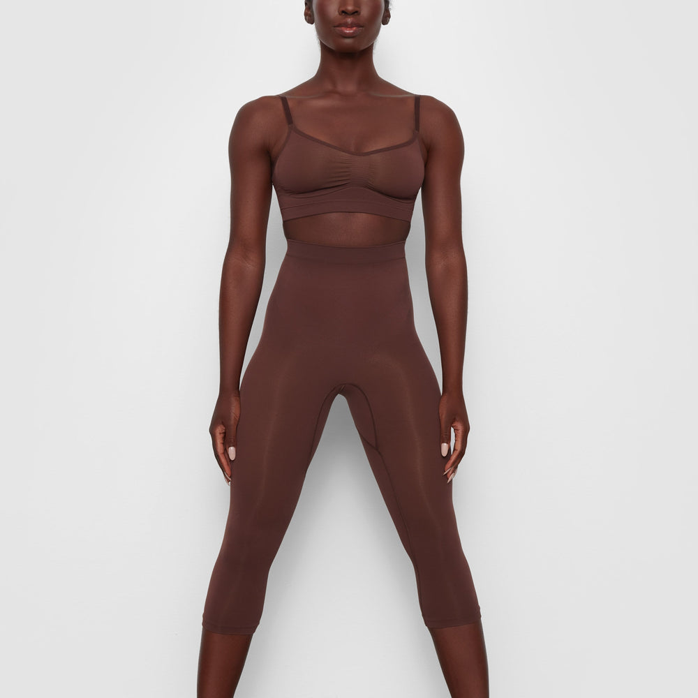 Leggings Skims SCULPTING BELOW THE KNEE Chocolat | 986TKWNPX