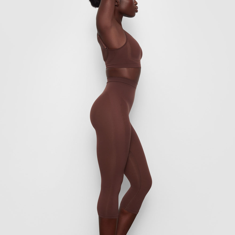 Leggings Skims SCULPTING BELOW THE KNEE Chocolat | 986TKWNPX