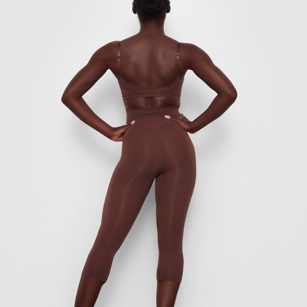 Leggings Skims SCULPTING BELOW THE KNEE Chocolat | 986TKWNPX