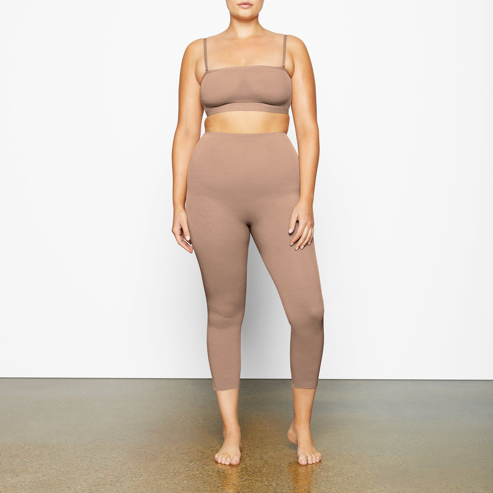 Leggings Skims SHEER SCULPT LOW BACK Abricot | 486PBEOKD
