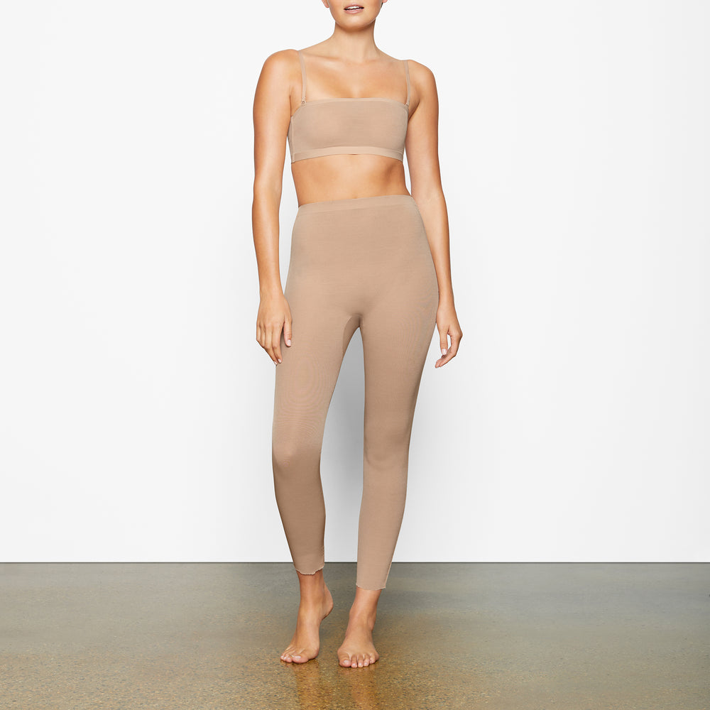 Leggings Skims SHEER SCULPT LOW BACK Beige | 586XVFPDB