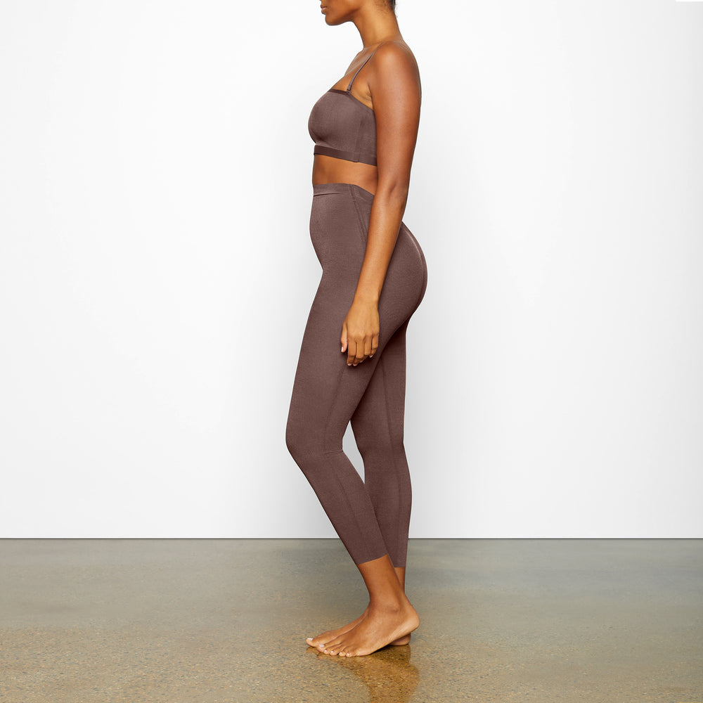 Leggings Skims SHEER SCULPT LOW BACK Chocolat | 536IDNMHQ