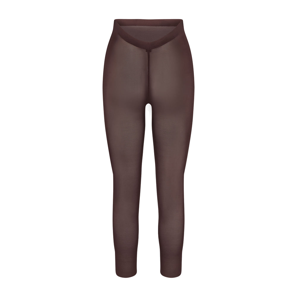 Leggings Skims SHEER SCULPT LOW BACK Chocolat | 536IDNMHQ