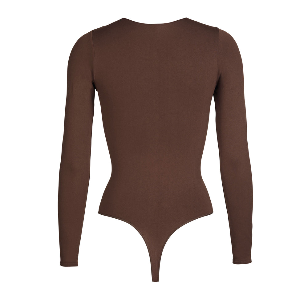 Long Sleeve Bodysuit Skims ESSENTIAL CREW NECK Cafe | 637XGUWMV