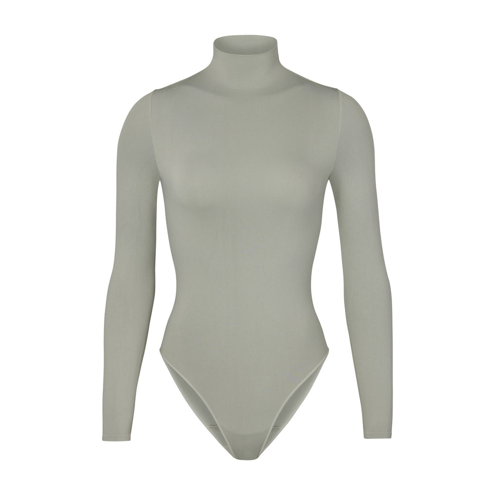 Long Sleeve Bodysuit Skims ESSENTIAL MOCK NECK Vert Clair | 518YZQGHJ