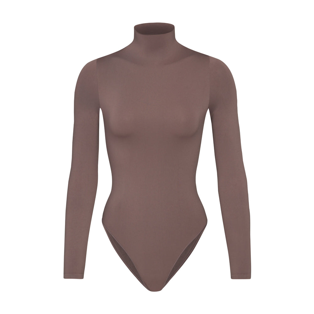 Long Sleeve Bodysuit Skims ESSENTIAL MOCK NECK Violette Grise | 816HRMLSB