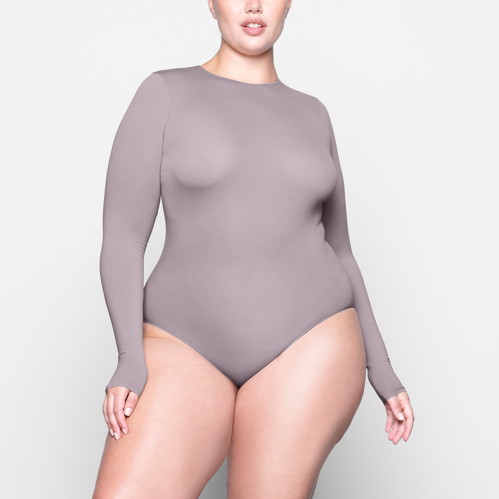 Long Sleeve Bodysuit Skims LIGHT ESSENTIAL CREW NECK Lavande | 579JLPRBM