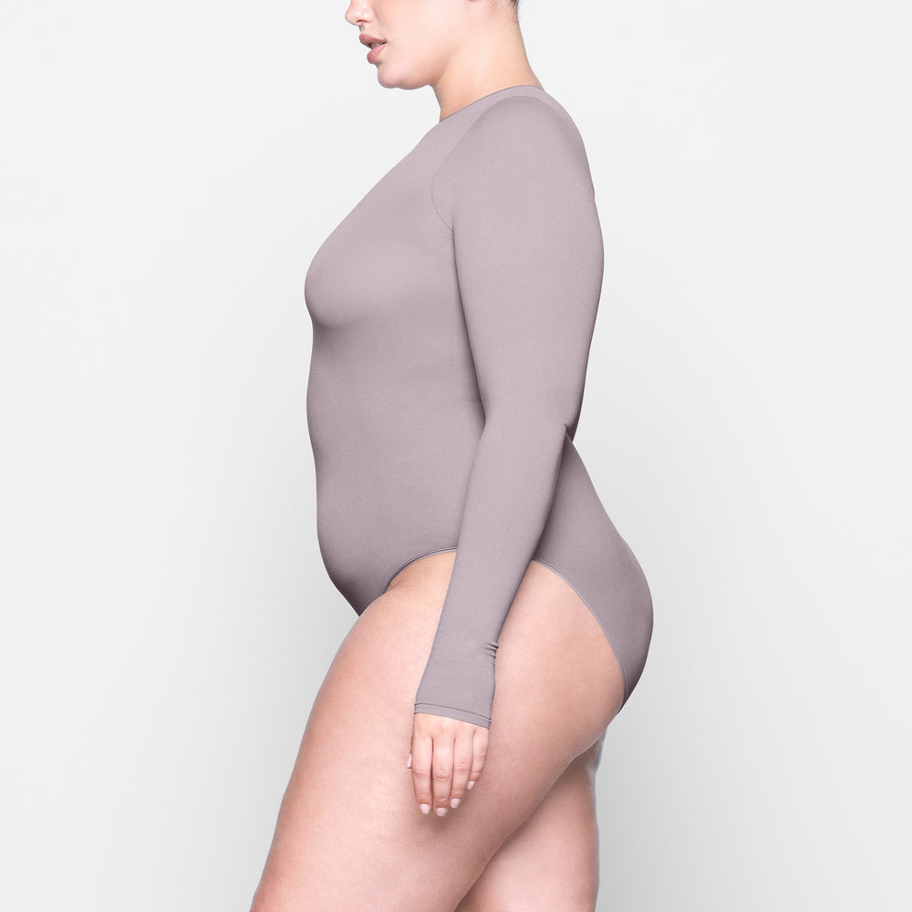 Long Sleeve Bodysuit Skims LIGHT ESSENTIAL CREW NECK Lavande | 579JLPRBM