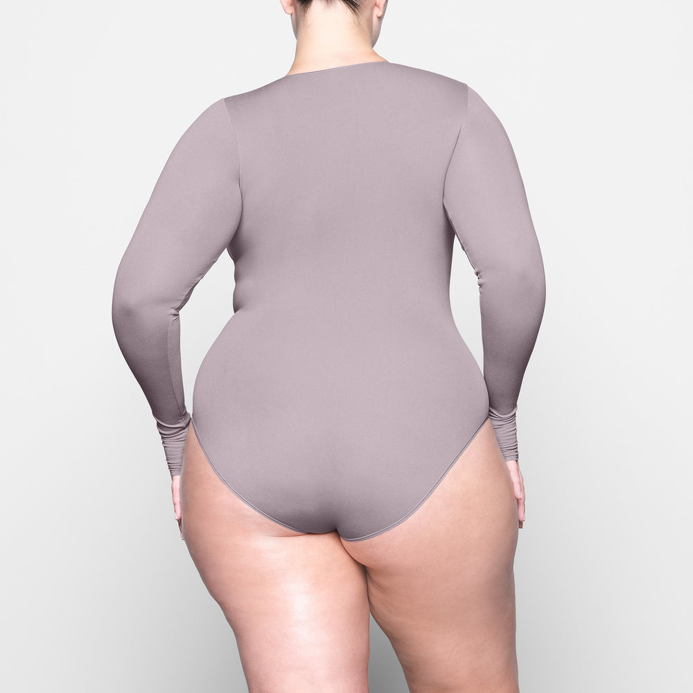 Long Sleeve Bodysuit Skims LIGHT ESSENTIAL CREW NECK Lavande | 579JLPRBM