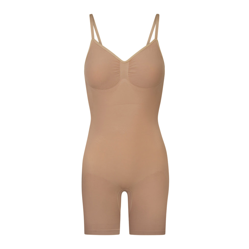 Low Back Bodysuit Skims SEAMLESS SCULPT MID THIGH Beige | 204XDEAZY