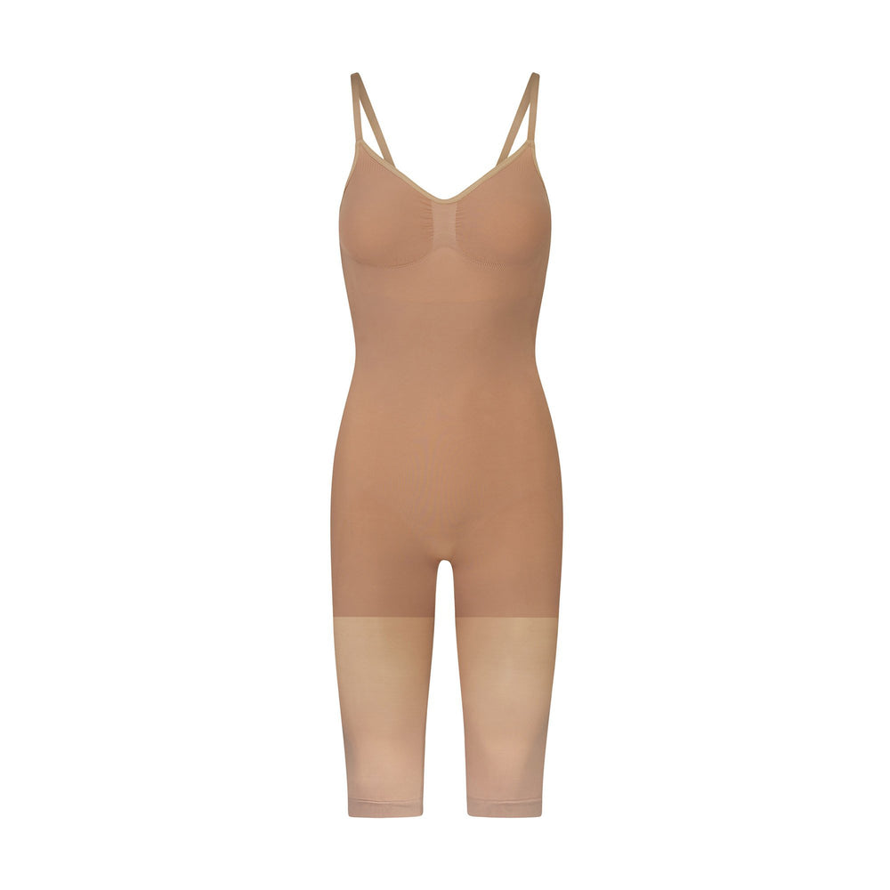 Low Back Bodysuit Skims SEAMLESS SCULPT WITH HOSIERY LEG Abricot | 284YZKRGT
